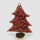 Árbol Navidad Carmen de Monamur en color rojo, decoración textil navideña con diseño exclusivo.