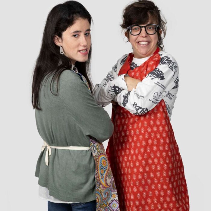 Delantal Lucía trasera dos modelos Monamur